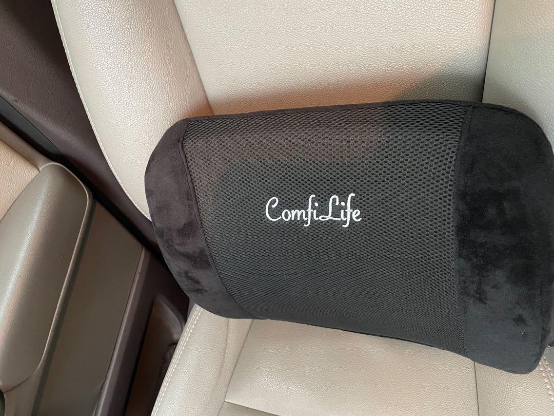 ComfiLife Lumbar Support Memory Foam Back Pillow, Gray 