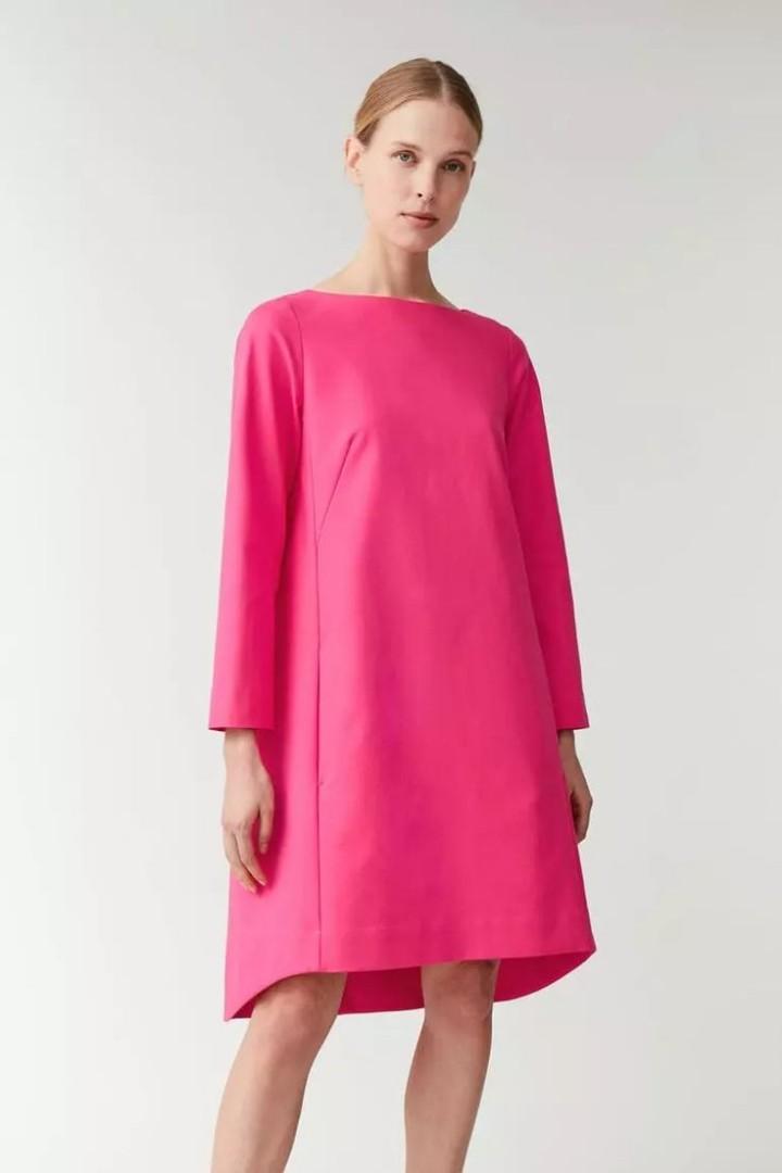 BNWT COS pink dress, Women's Fashion, Dresses u0026 Sets, Dresses on Carousell
