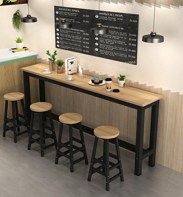 Bar Table Dining Table Slim tall Solid Furniture Home