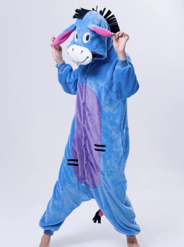 Eeyore Donkey Adult Onesie Kigurumi, Women's Fashion, Coats, Jackets