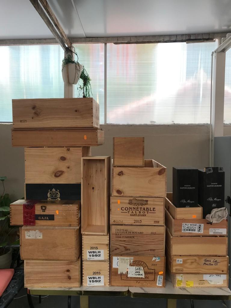 Empty Wooden Wine Boxes for Sale, Furniture & Home Living, Home
