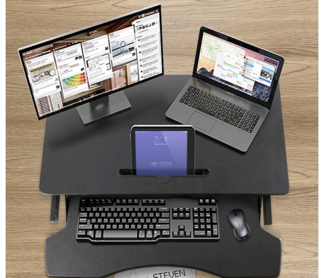 Ergonomic adjustable standing desk, Furniture & Home Living, Furniture