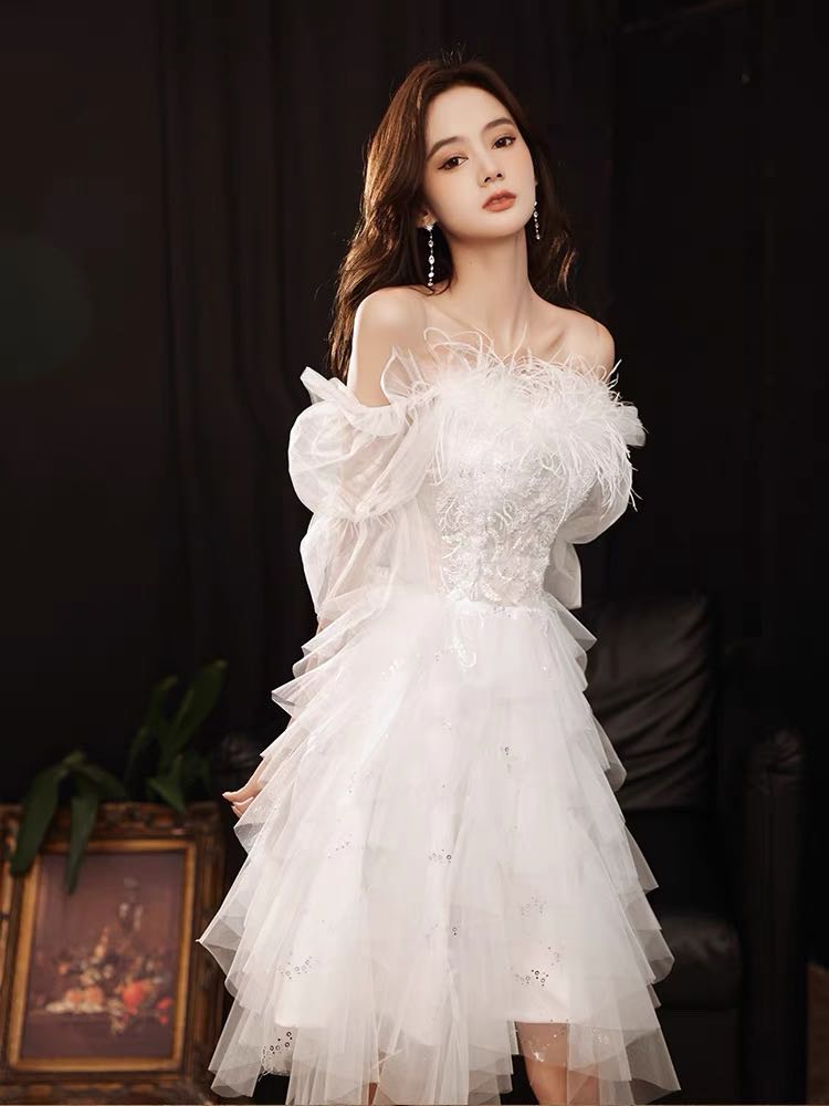 black long sleeve dress floor length Fivsole Off Shoulder Prom Flower Tulle Formal Gowns 0 goddiva Waist:S Buy Fashion Women Denim