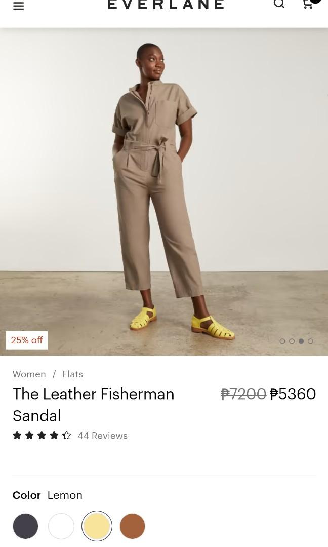 Everlane Leather Fisherman Sandals, Women's Fashion, Footwear, Flats u0026  Sandals on Carousell