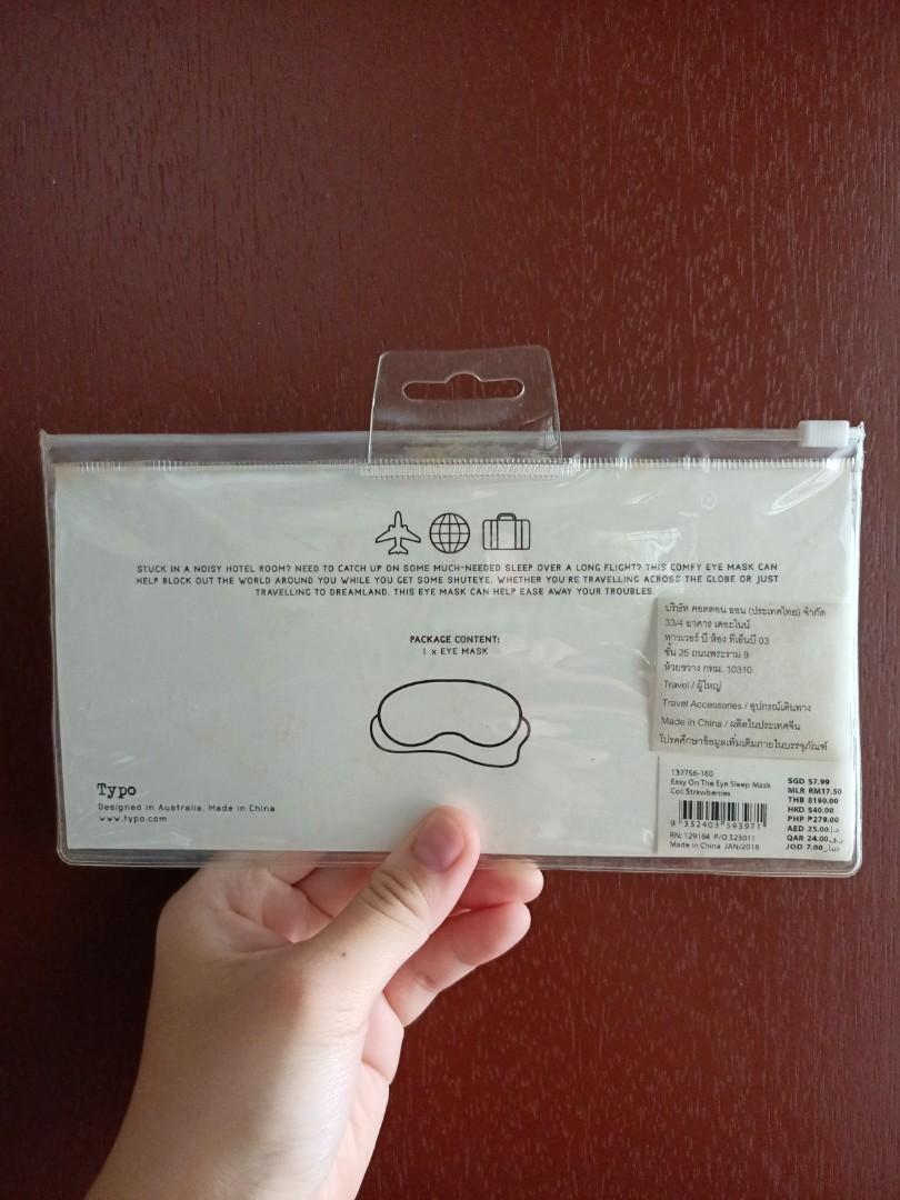Eye Mask (from Typo), Hobbies & Toys, Travel, Travel Essentials