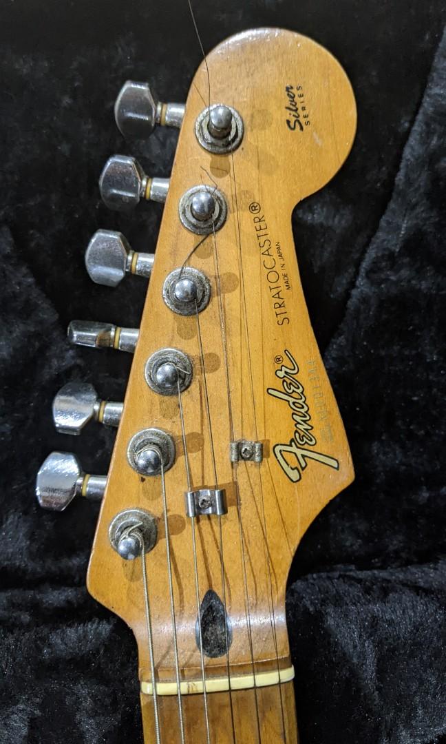 Fender stratocaster silver deals series