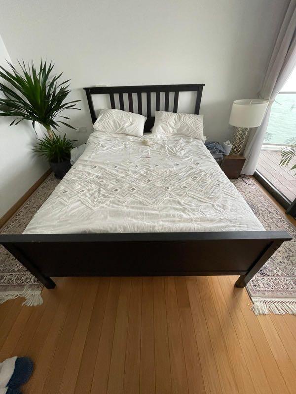 FREE ! Queen size ikea bed, Furniture & Home Living, Furniture, Bed
