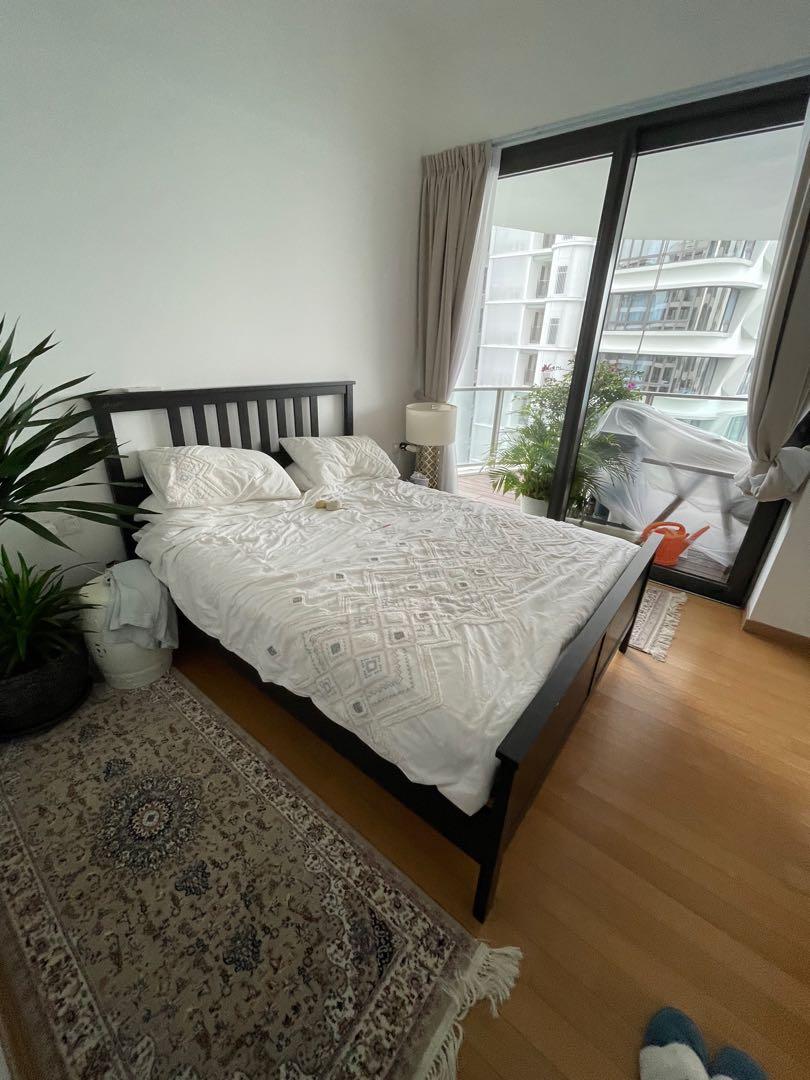 FREE ! Queen size ikea bed, Furniture & Home Living, Furniture, Bed