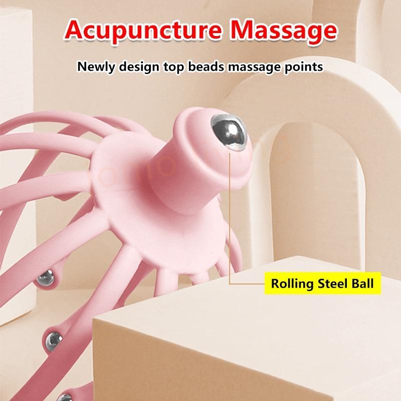 [FREE DELIVERY] Octopus 18 Claws Scalp Massager Acupoint Body Head Neck ...