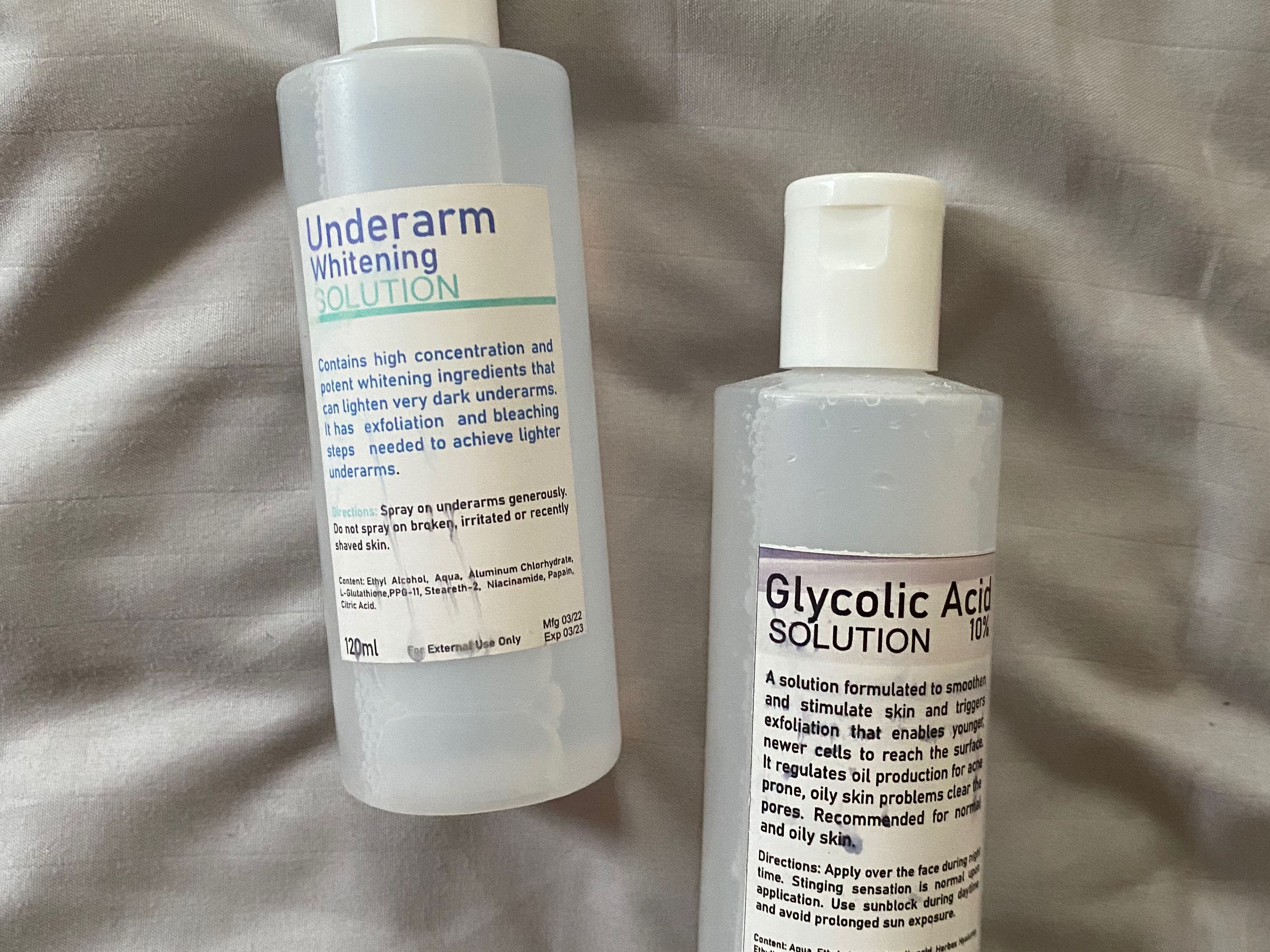 Glycolic Acid Solution & Underarm Whitening, Beauty & Personal Care