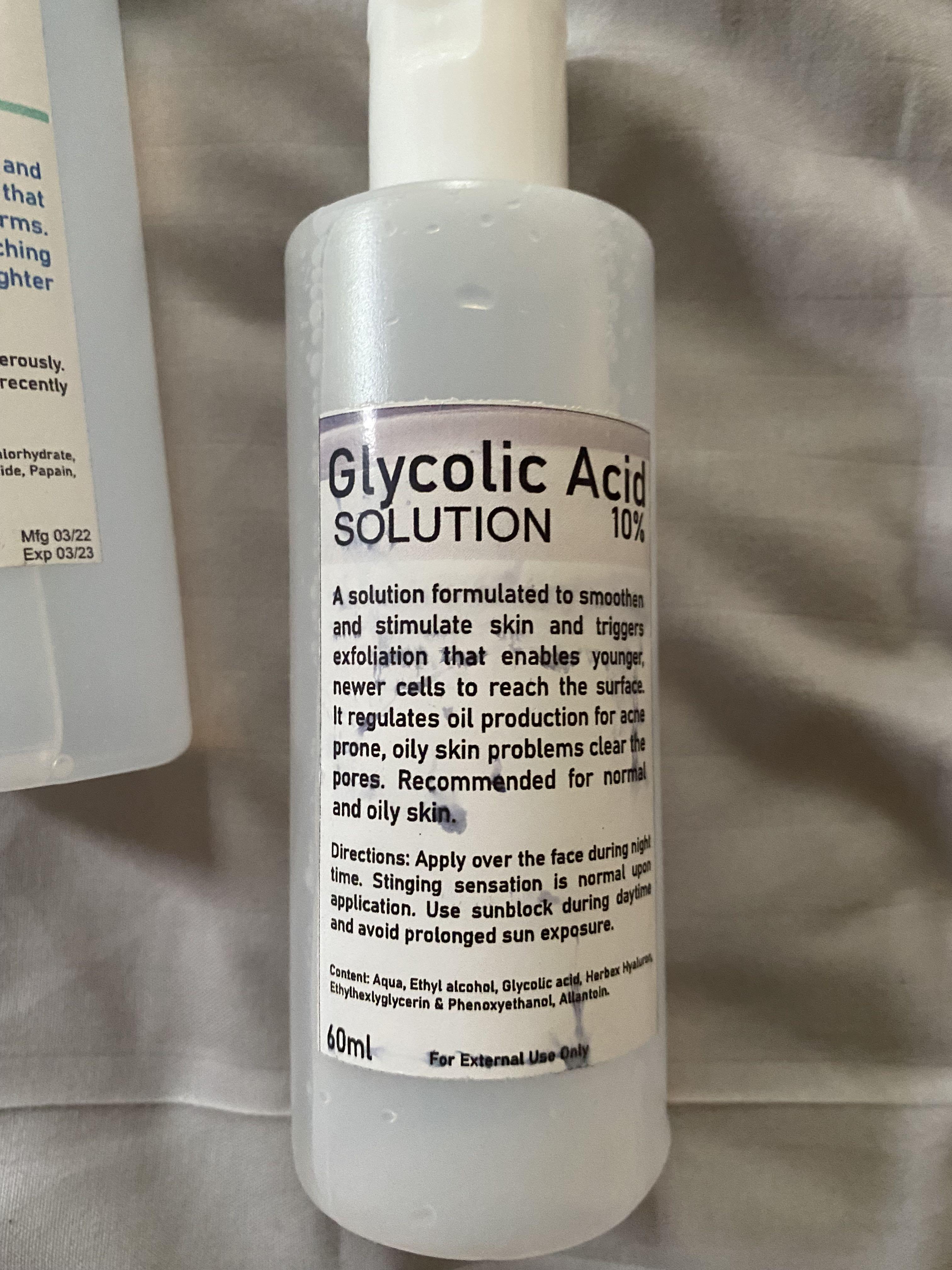 Glycolic Acid Solution & Underarm Whitening, Beauty & Personal Care