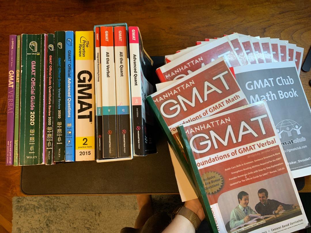 GMAT books: Wiley, The Princeton Review, Manhattan Prep, GMAT Official,  Hobbies & Toys, Books & Magazines, Textbooks on Carousell