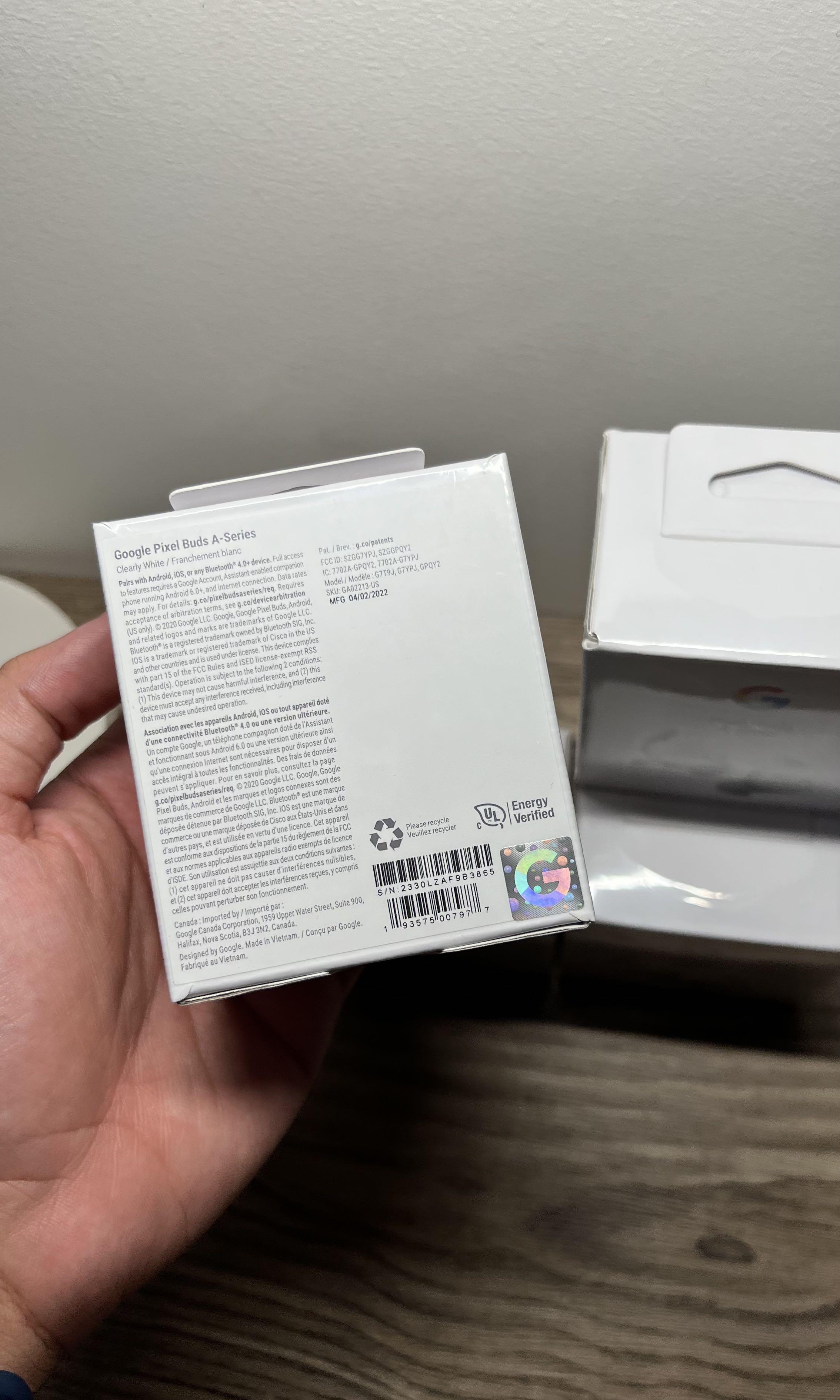 Google Pixel Buds Series-A (Category: Headphones & Headsets) located in Mandaluyong City. Submitted by techietrade (Listing ID 1178453043, Image 2). Description: Google Pixel Buds A-Series Bnew and Sealed Color: Clearly White With Official Google US Warranty until July 2023 Delivery method: Grab | Lalamove | LBC -Buyer to shoulder shipping costs Meet-up / Pick-up available at: Pioneer Woodlands (adjacent MRT Boni stn) Payment Methods: Cash | Bank