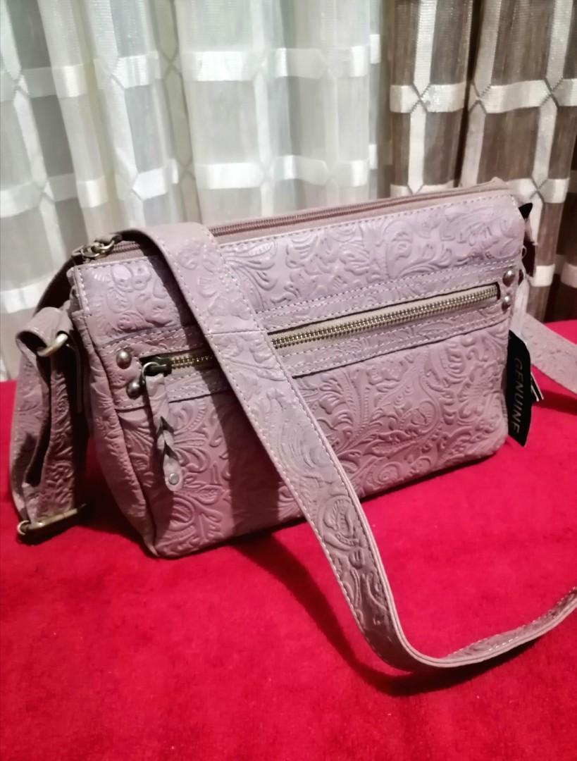Great American leather works sling bag
