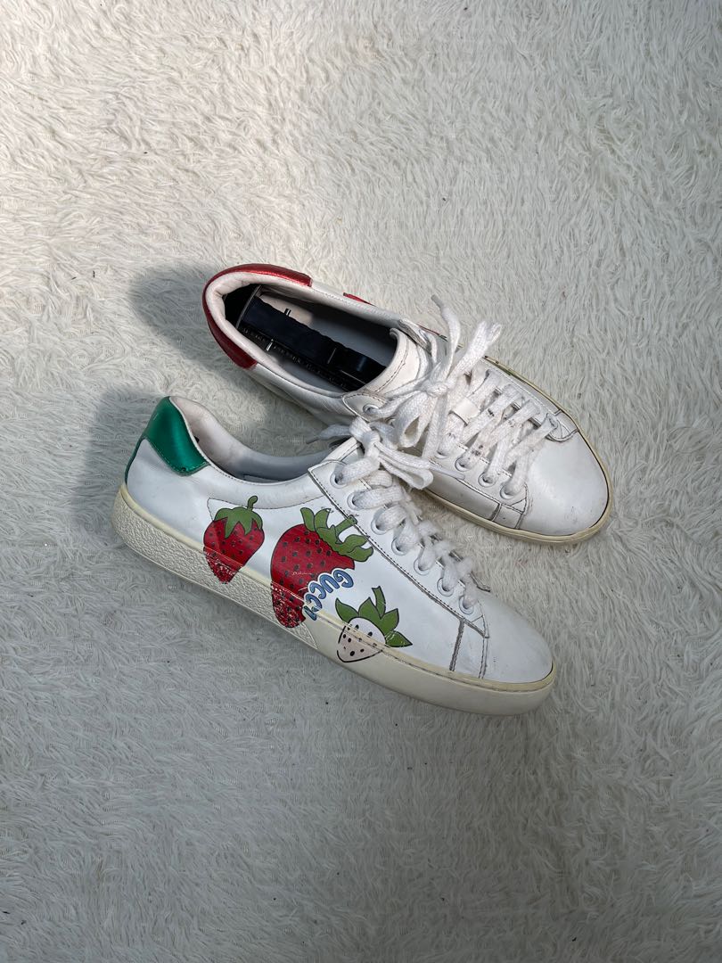 Gucci Ace w/ strawberry, Women's Fashion, Footwear, Sneakers on Carousell