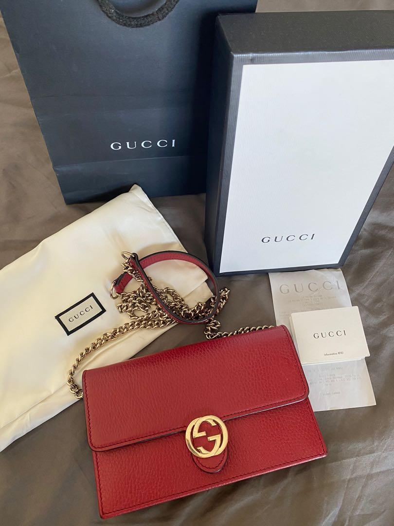 Gucci WOC red Luxury Bags Wallets on Carousell
