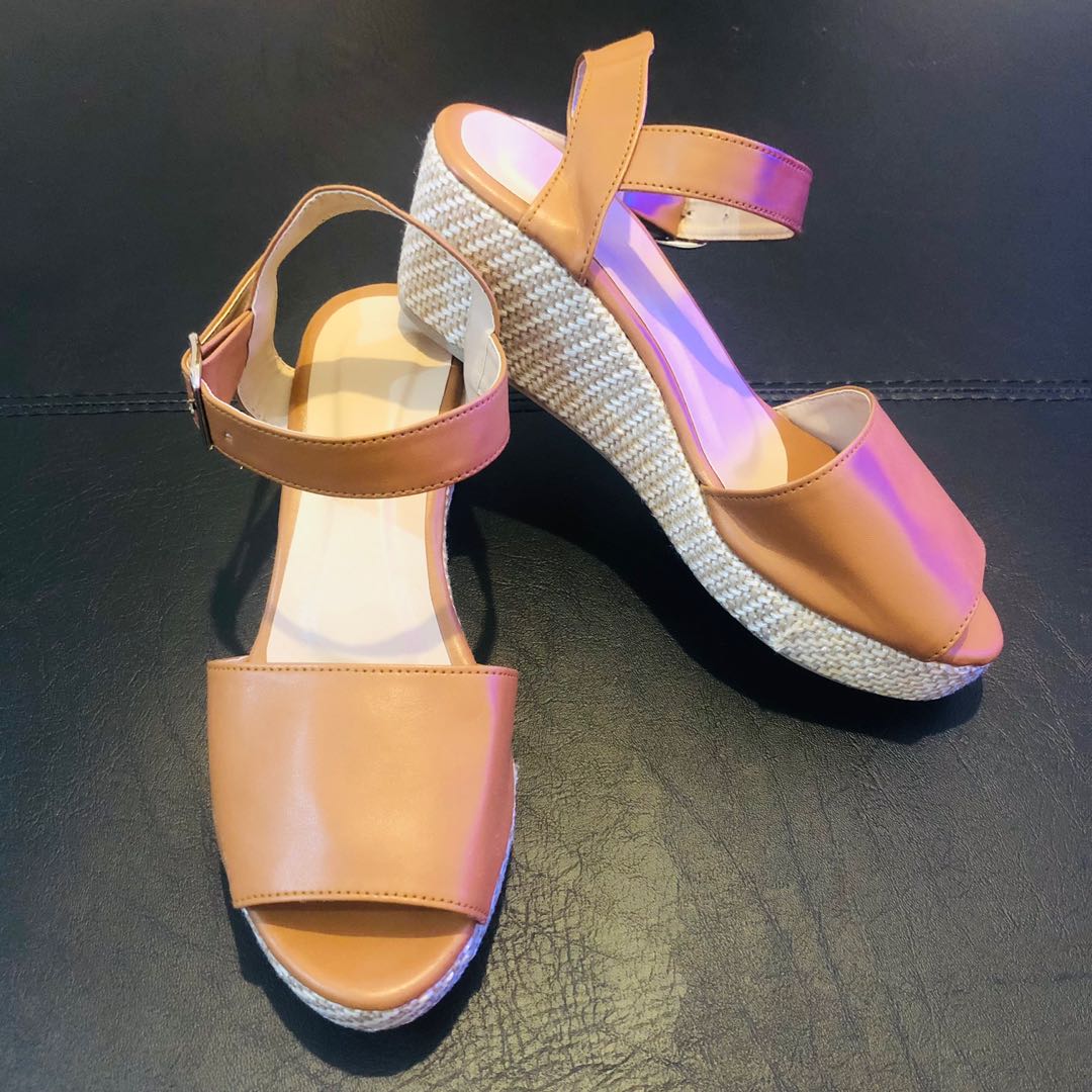 Abaca sales wedge sandals