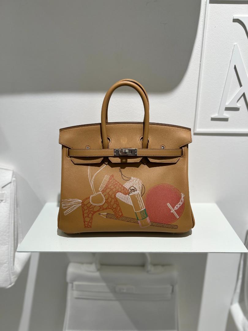 Hermès Birkin 25 Swift Biscuit PHW - Kaialux