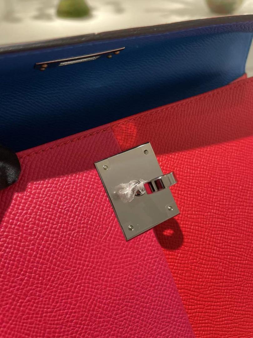 NEW] Hermès Kelly Sellier 28  Tri-Color Rouge Casaque, Rose Extreme – The  Super Rich Concierge Malaysia