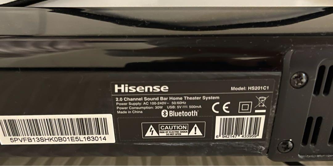 HiSense HS201C1 Soundbar Soundbar