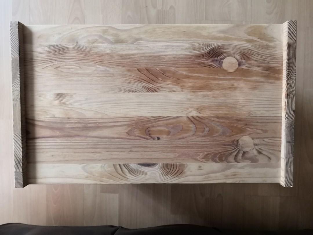 Ikea Natural Wood Bedside Table, Furniture & Home Living, Furniture