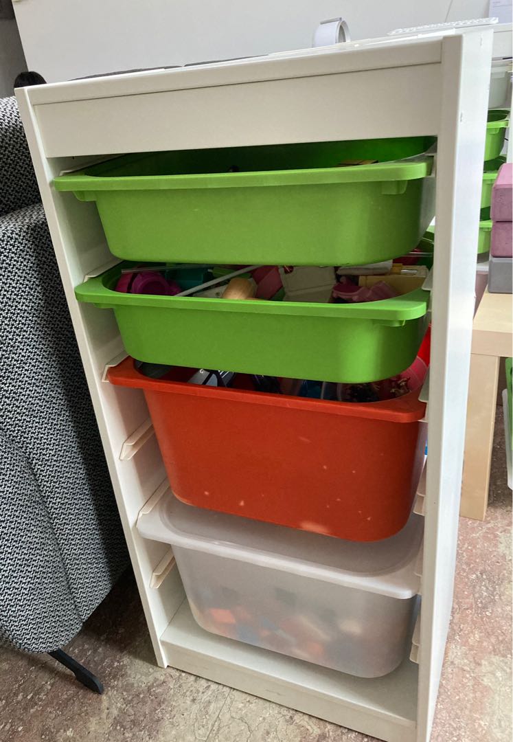IKEA shelving units. 3 units avail. Trays not included, Furniture