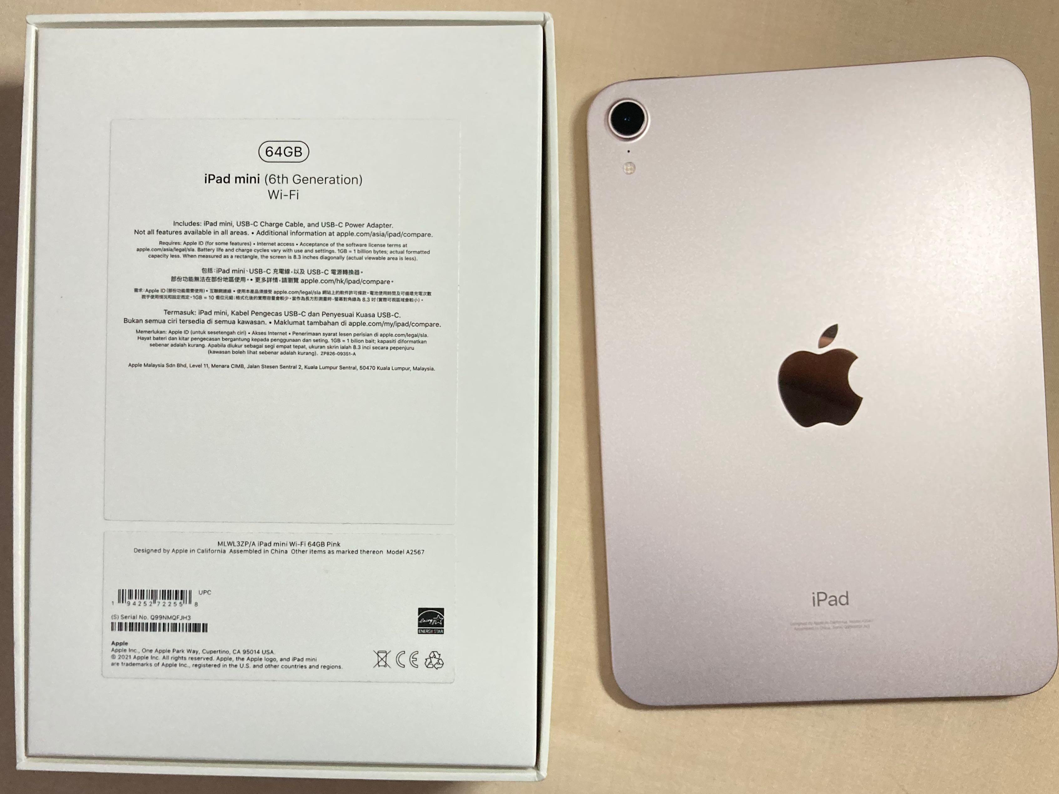 iPad mini 6, WiFi 64GB (Pink), Mobile Phones  Gadgets, Tablets, iPad on  Carousell