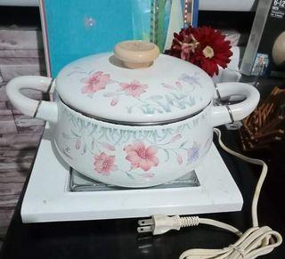 Japan White Casserole with Induction Cooker