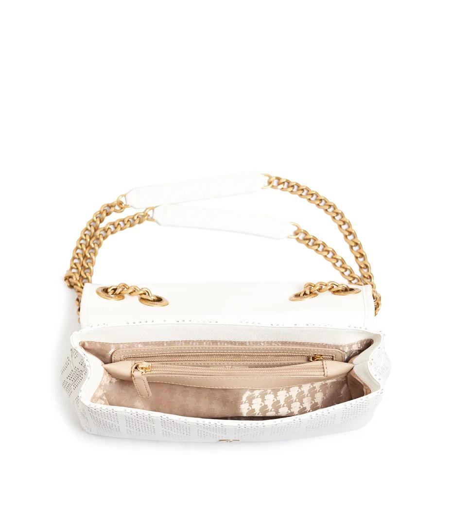 Karl Lagerfeld Paris Lafayette Medium Shoulder Bag In Winter White