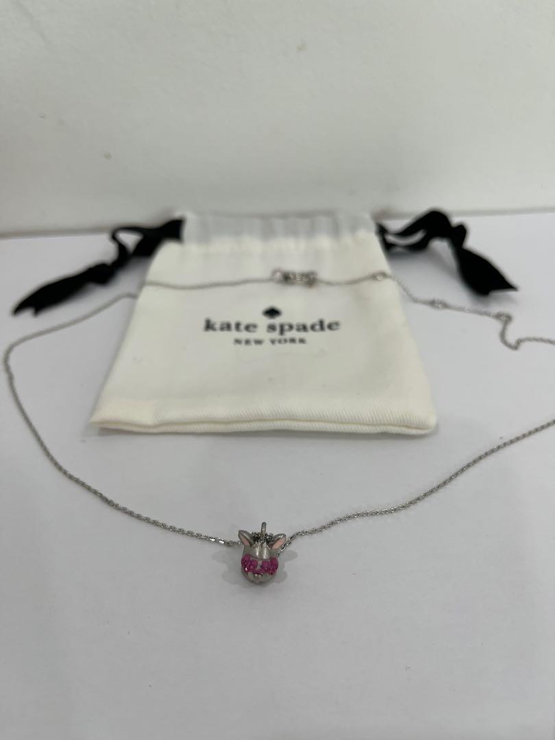 Kate spade french best sale bulldog necklace