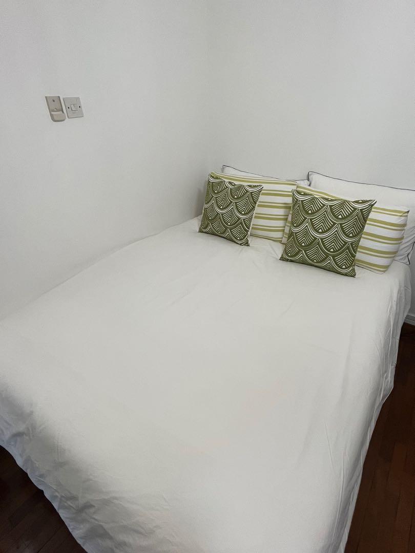 King Koil mattress and base Queen size, Furniture & Home Living