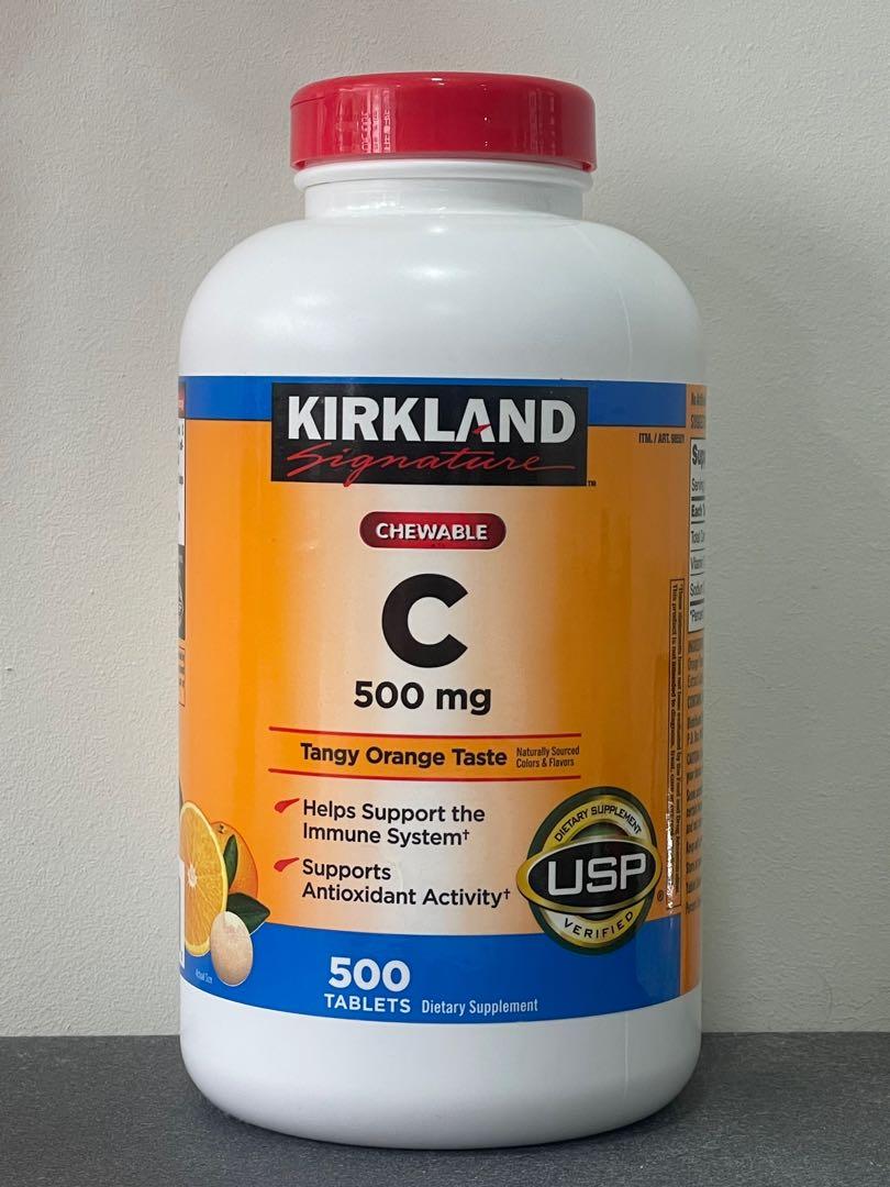 KIRKLAND Signature Chewable Vitamin C (500mg)(500 Tablets), Health