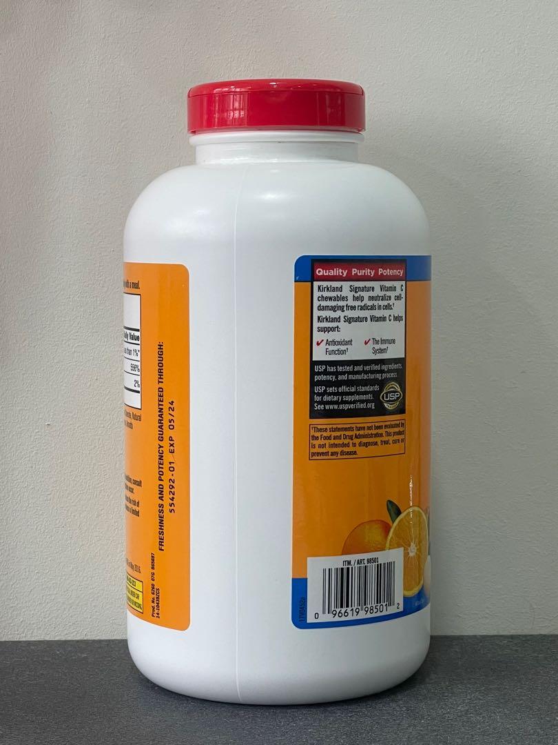 KIRKLAND Signature Chewable Vitamin C (500mg)(500 Tablets), Health