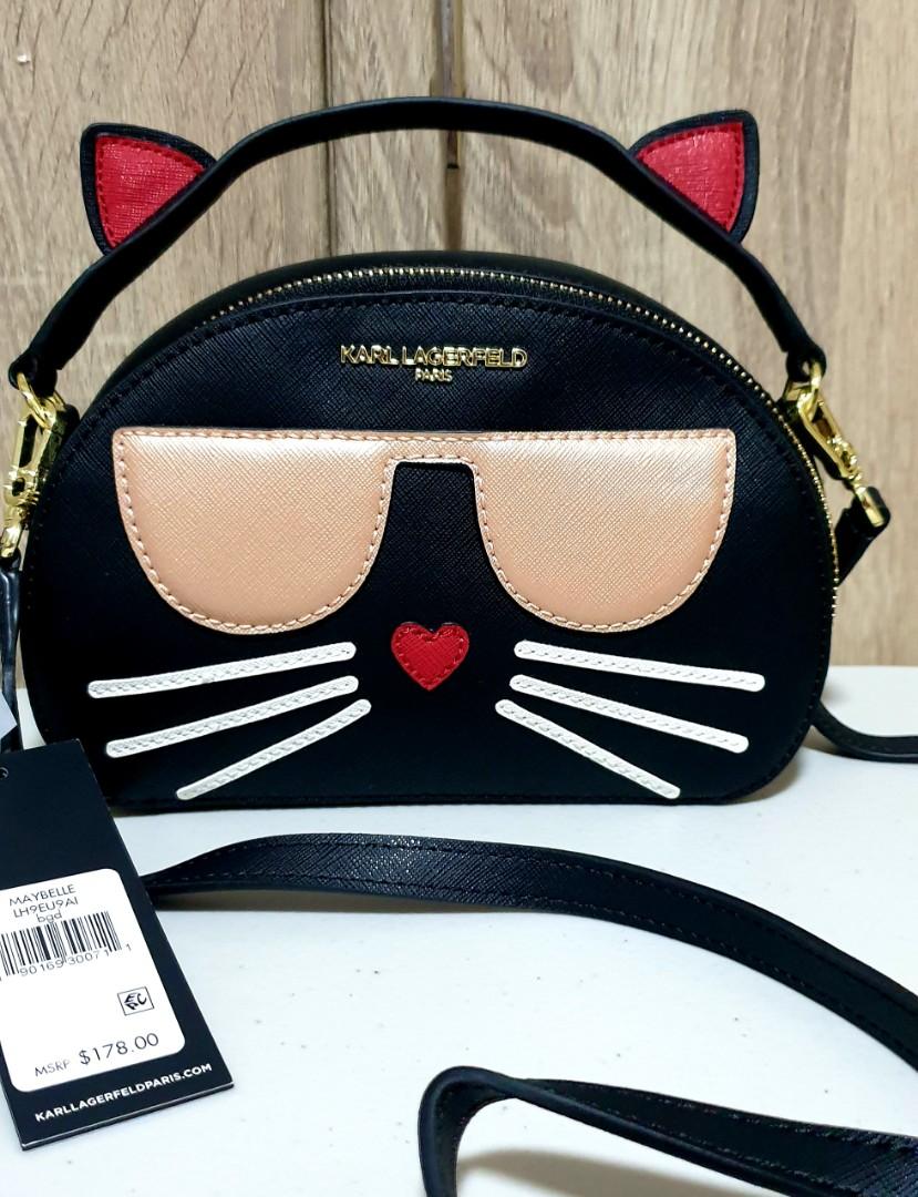 Karl Lagerfeld Cat Crossbody Mini Shoulder Bag | ModeSens