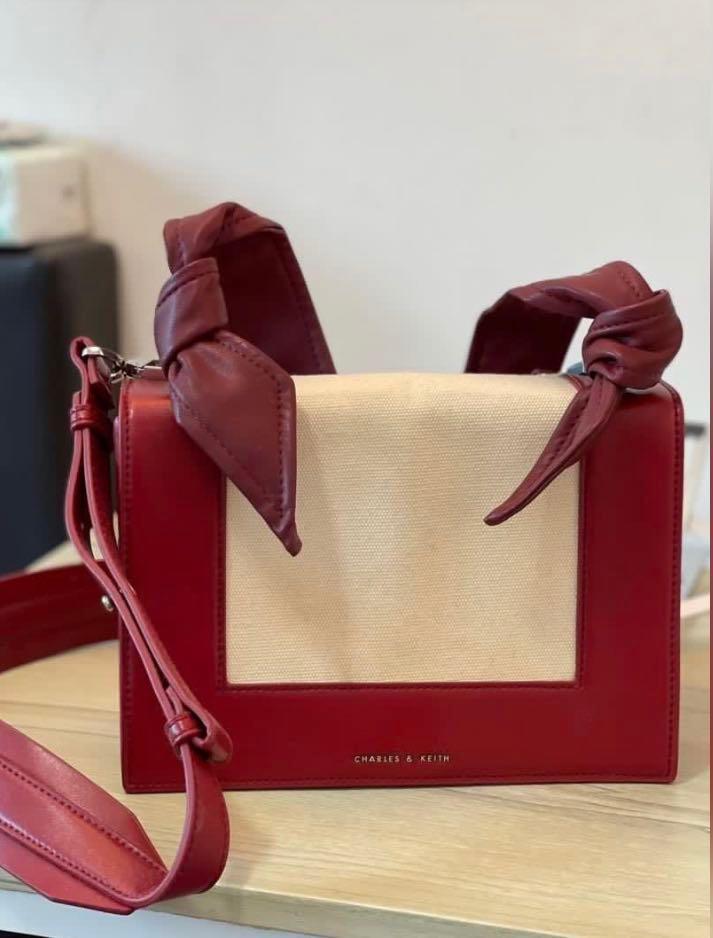 Charles and keith knotted strap 2025 handbag