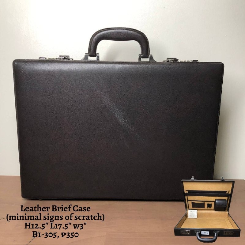 Leather Briefcase, Men's Fashion, Bags, Briefcases on Carousell
