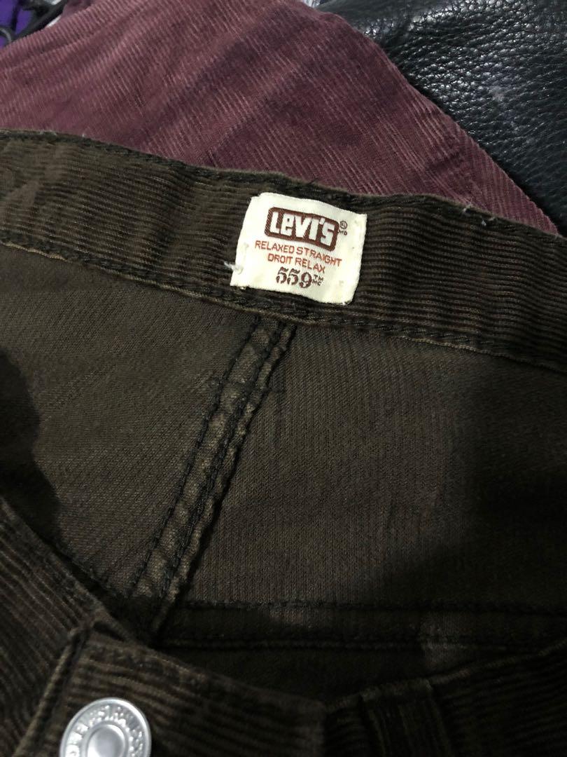 Levis 559 Corduroy Pants, Men's Fashion, Bottoms, Jeans on Carousell