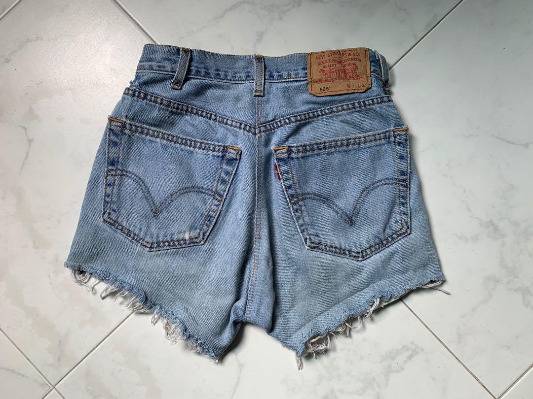 Frayed levi shorts sale