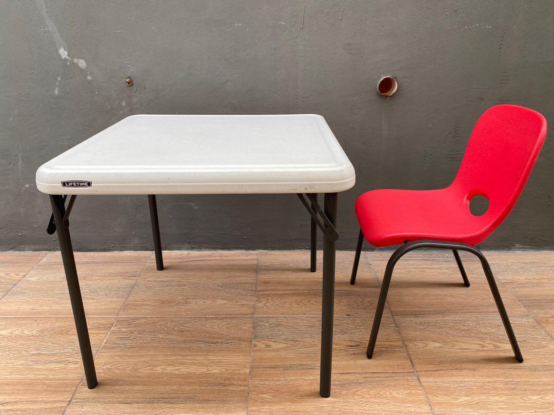 lifetime foldablr table and chair for kids, Babies & Kids, Baby Nursery