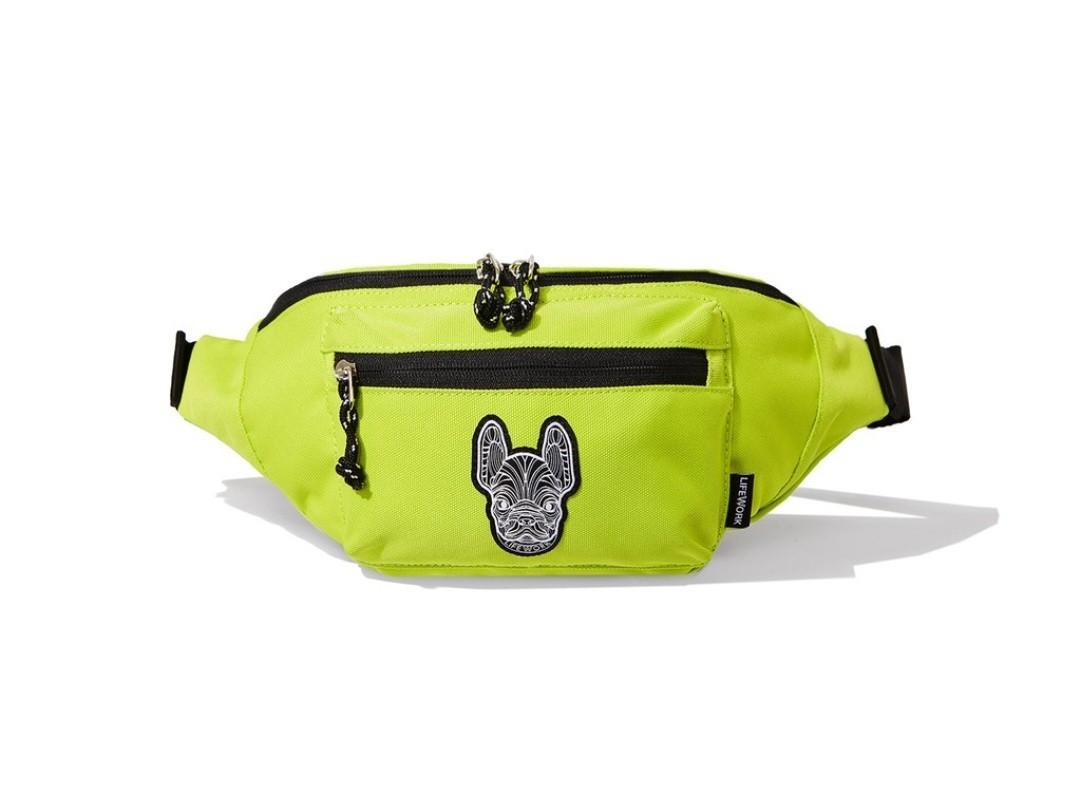 Waist best sale bag neon