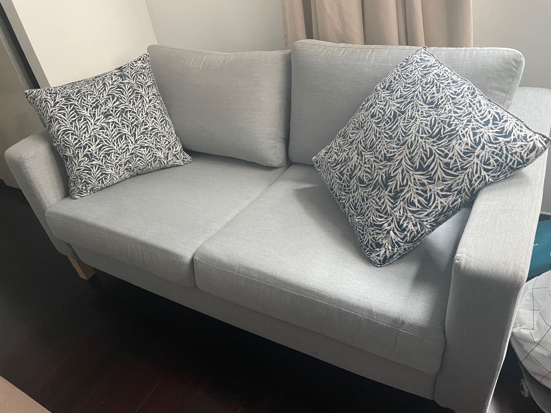 Light Grey 2 seater sofa IKEA, Furniture & Home Living, Furniture