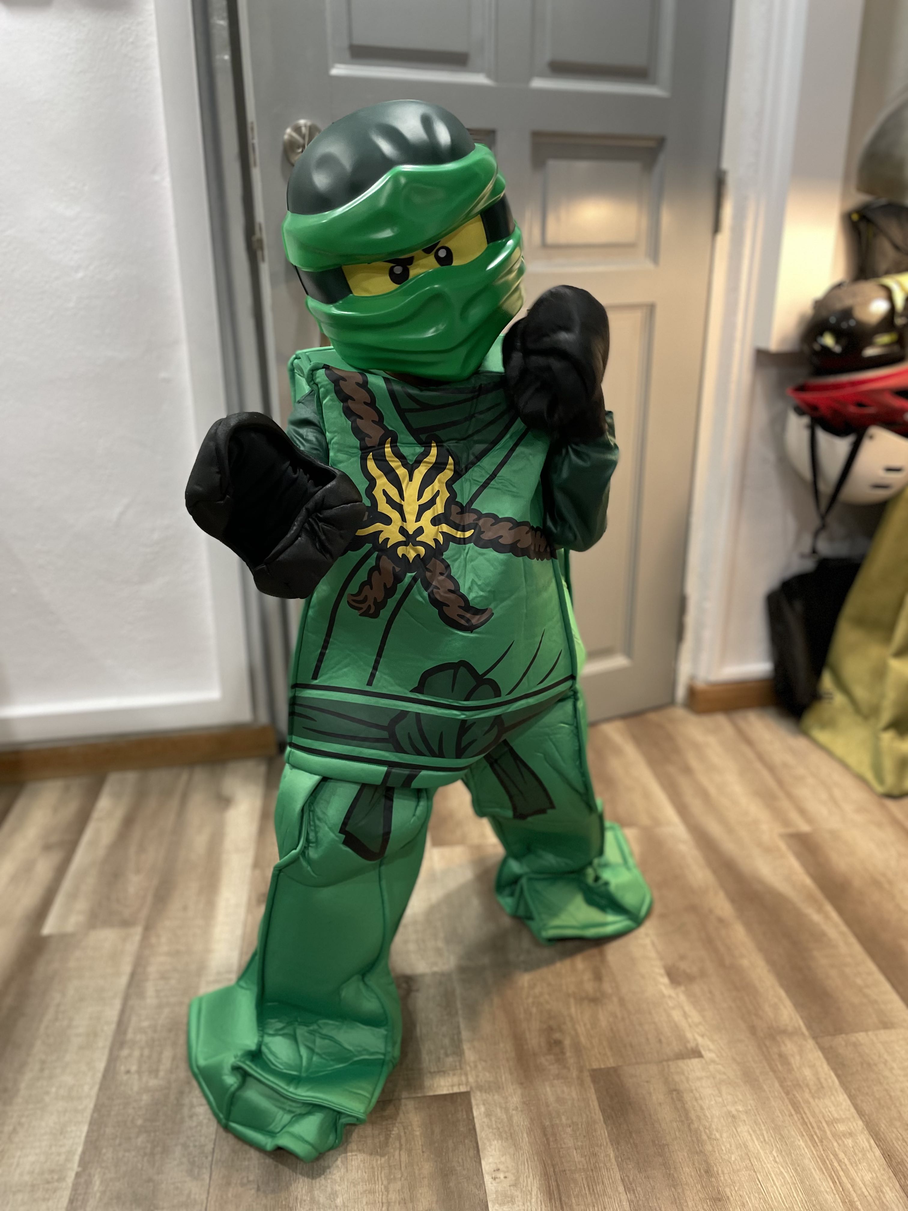 Lloyd Ninjago Lego costume 130cm, Babies & Kids, Babies & Kids Fashion