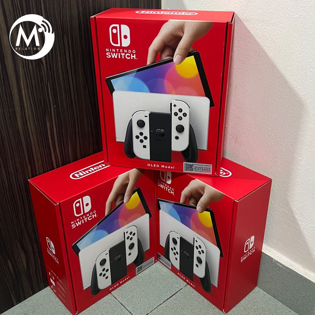 [Local Brand New] Nintendo Switch OLED Model White, Video Gaming, Video ...