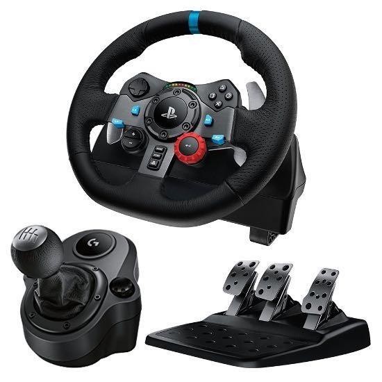 Logitech G29 steering wheel with the manual shifter, Video Gaming, Accessories, on Carousell