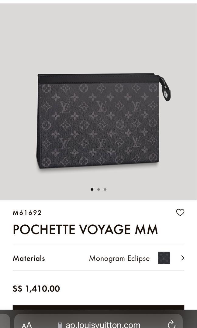 Shop Louis Vuitton Pochette Voyage Mm (N41696, M61692) by