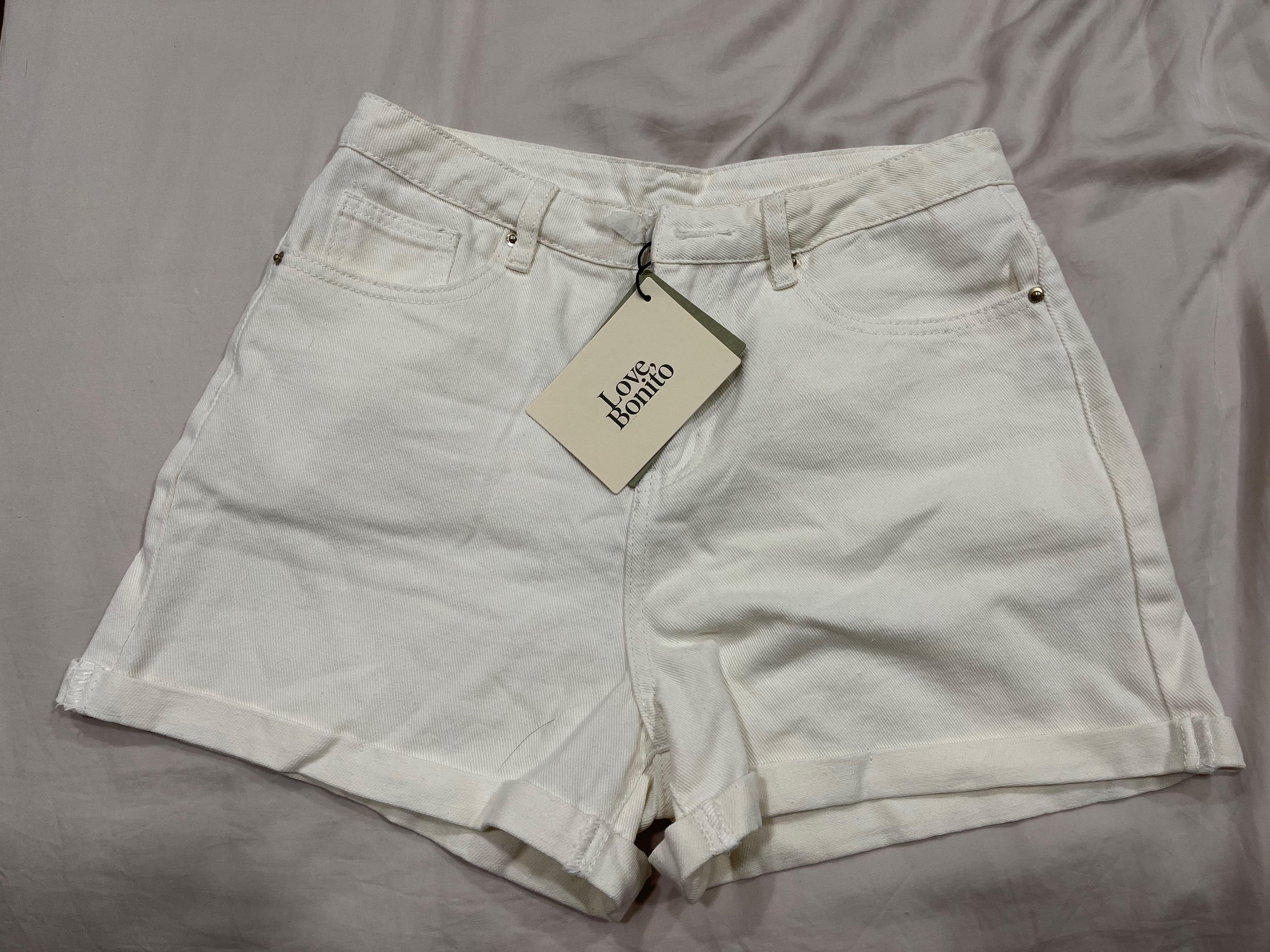Love Bonito White Denim Shorts Women s Fashion Bottoms Shorts