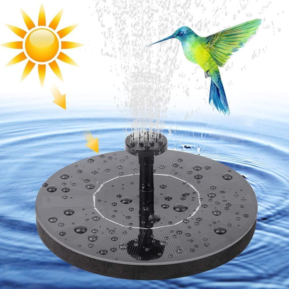 Solar Fountain with 800mAh Battery Backup Solar Bird Bath Fountain Pump 