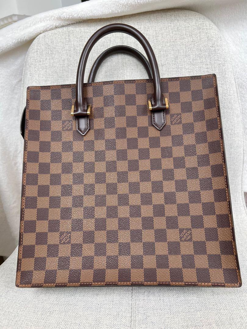 LOUIS VUITTON Damier Ebene Sac Shopping Limited Tote Bag