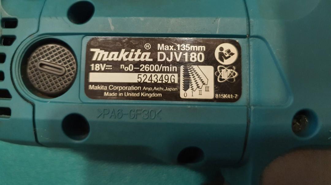 Makita 18V Cordless Jigsaw DJV180