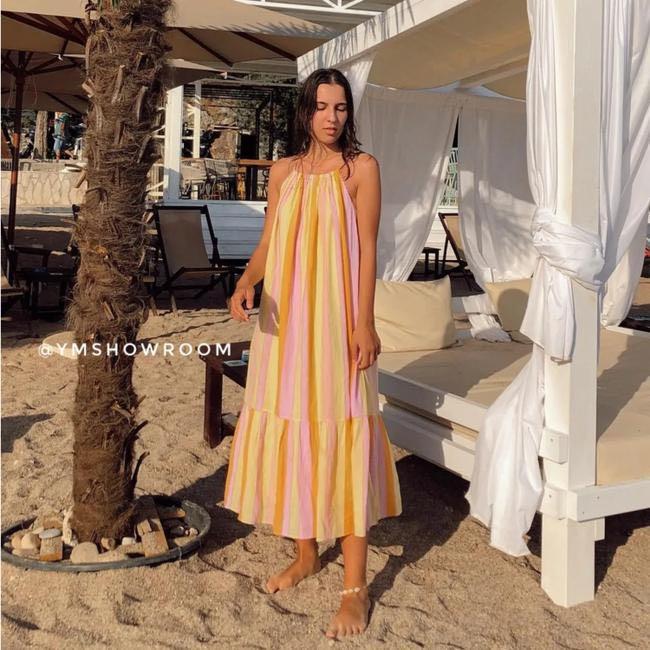 Mango striped cotton dress 2025
